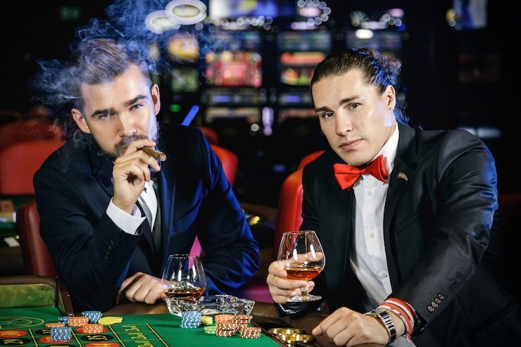 Dealer profesional memandu permainan live casino dalam streaming HD
